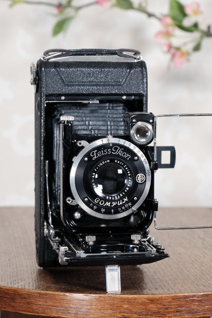 1931 ZEISS-IKON ICARETTE, 6x9 German folding camera with Carl Zeiss Tessar lens. Freshly Serviced, CLA’d - Zeiss-Ikon- Petrakla Classic Cameras