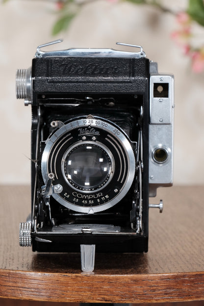 1937 WELTA WELTUR, CLA’d 6x6 Medium format, Coupled Rangefinder Camera, FRESHLY SERVICED! - Welta- Petrakla Classic Cameras