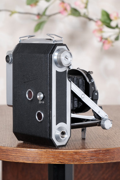 1937 WELTA WELTUR, CLA’d 6x6 Medium format, Coupled Rangefinder Camera, FRESHLY SERVICED! - Welta- Petrakla Classic Cameras