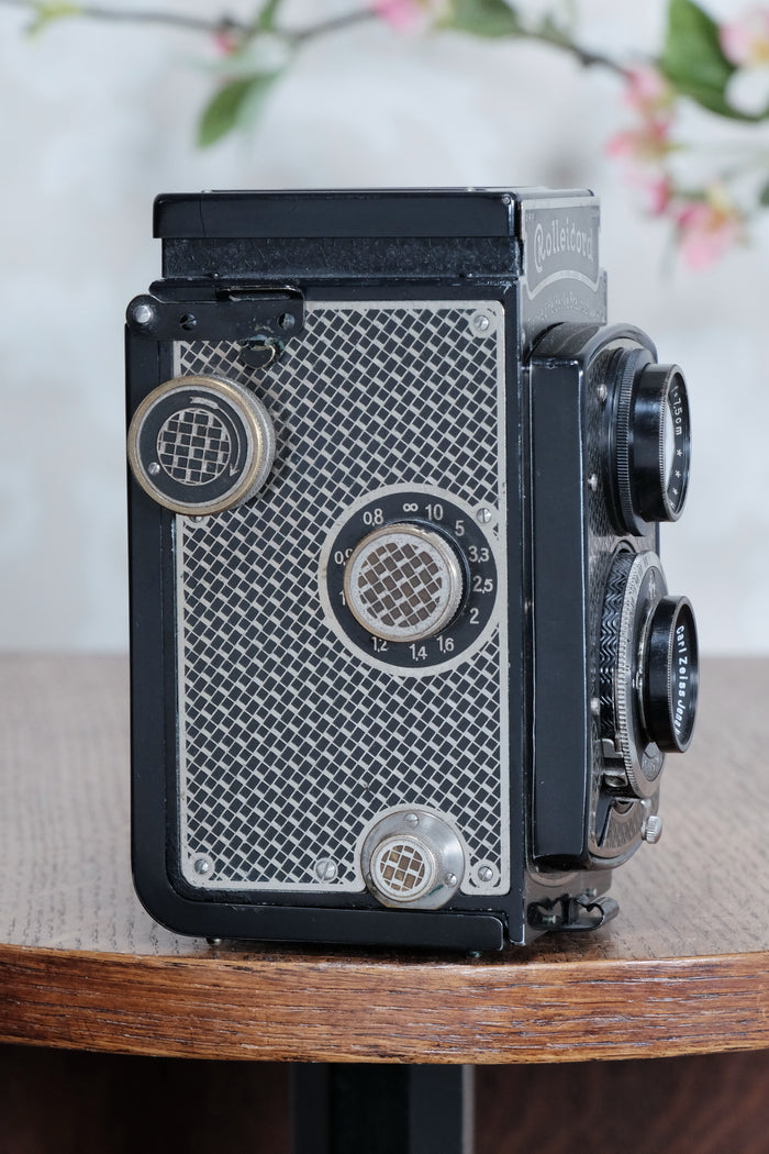 1935 Art-Deco Nickel-plated Rolleicord  CLA's, Freshly Serviced! - Frank & Heidecke- Petrakla Classic Cameras