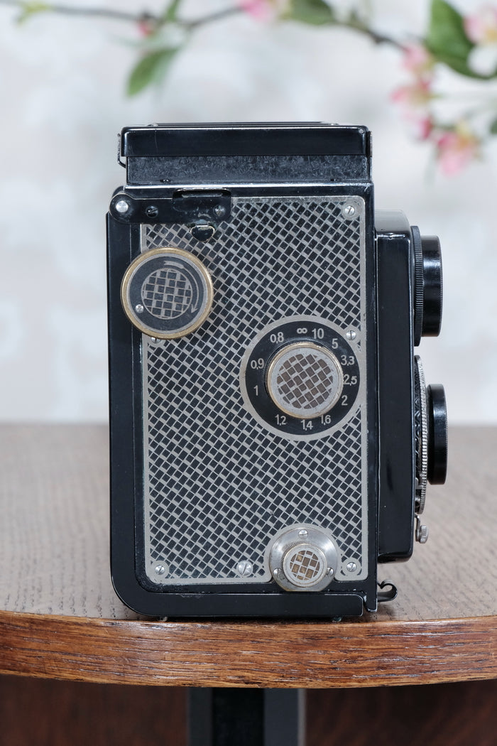 1935 Art-Deco Nickel-plated Rolleicord  CLA's, Freshly Serviced! - Frank & Heidecke- Petrakla Classic Cameras