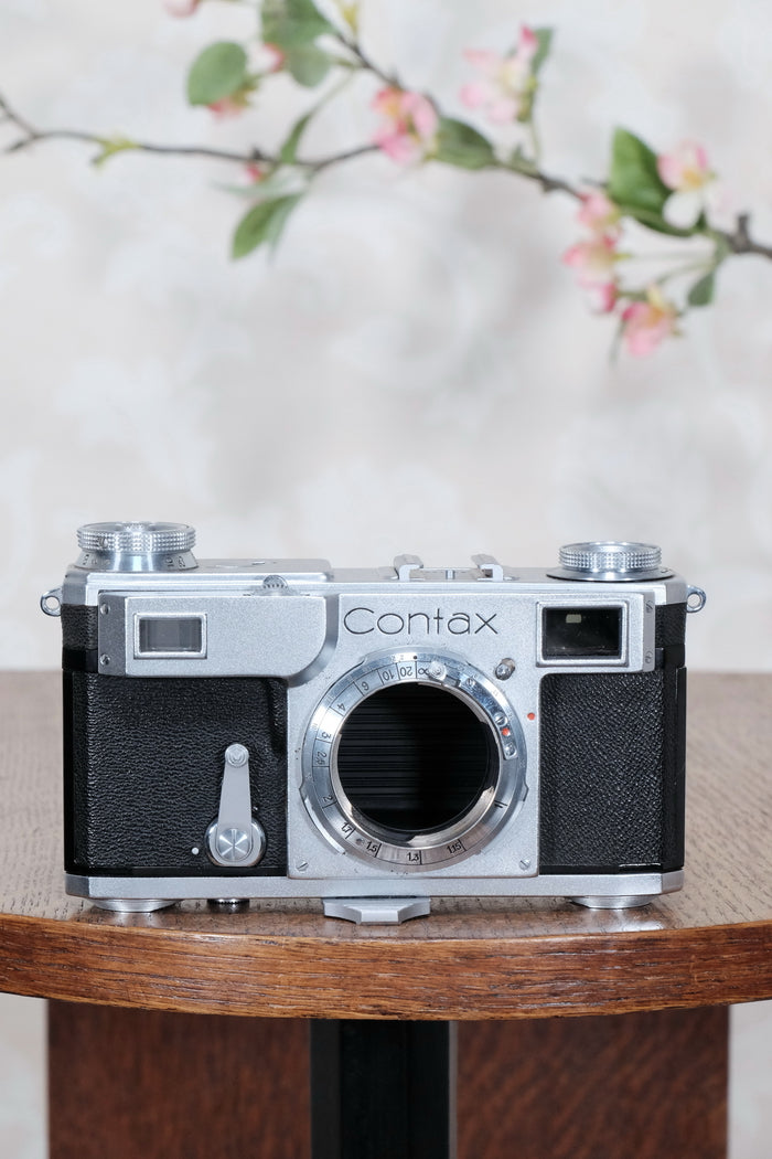 Near mint! 1939 Zeiss Ikon Contax II Body,  CLA'd, Freshly Serviced! - Zeiss-Ikon- Petrakla Classic Cameras