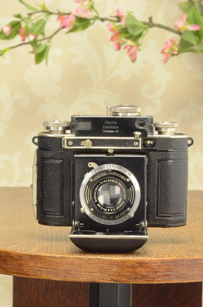 SUPERB! 1937 Certo Dollina II, 35mm coupled rangefinder camera, CLA’d - Certo- Petrakla Classic Cameras