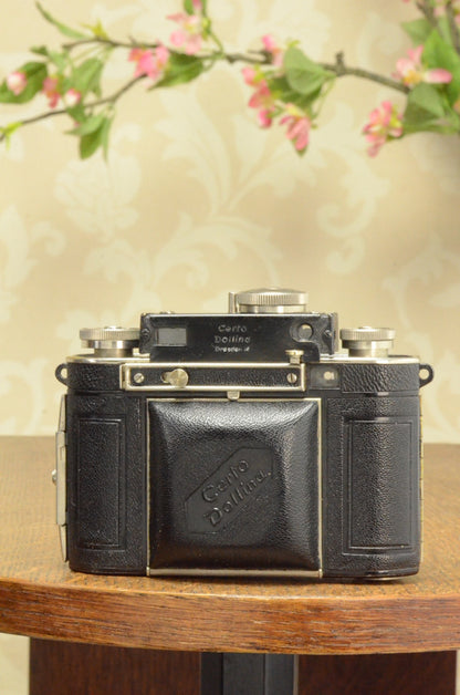 SUPERB! 1937 Certo Dollina II, 35mm coupled rangefinder camera, CLA’d - Certo- Petrakla Classic Cameras