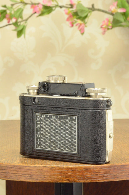 SUPERB! 1937 Certo Dollina II, 35mm coupled rangefinder camera, CLA’d - Certo- Petrakla Classic Cameras