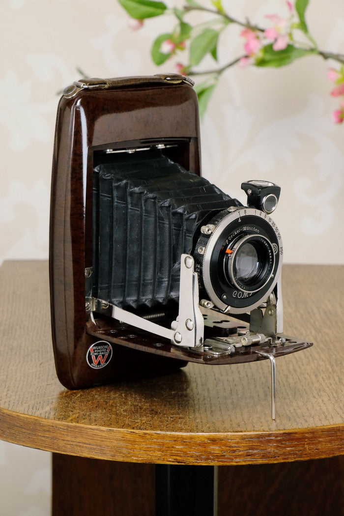 SUPERB! Rare 1935 Ebner 6x9 Brown Bakelite Art Deco Camera, CLA‘d - Ebner- Petrakla Classic Cameras