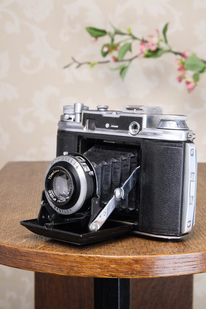 1949 ENSIGN COMMANDO 6x6 / 6X4.5 coupled Rangefinder Camera, FRESHLY SERVICED! - Ensign- Petrakla Classic Cameras