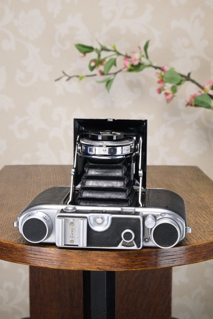 1949 ENSIGN COMMANDO 6x6 / 6X4.5 coupled Rangefinder Camera, FRESHLY SERVICED! - Ensign- Petrakla Classic Cameras