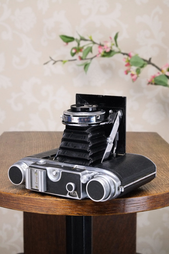 1949 ENSIGN COMMANDO 6x6 / 6X4.5 coupled Rangefinder Camera, FRESHLY SERVICED! - Ensign- Petrakla Classic Cameras