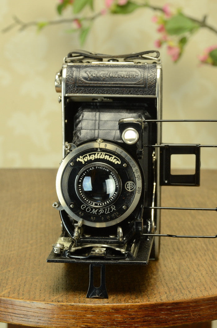 SUPERB!  1931 Prewar Voigtlander 6x9 Folder with HELIAR lens. FRESHLY SERVICED! - Voigtlander- Petrakla Classic Cameras