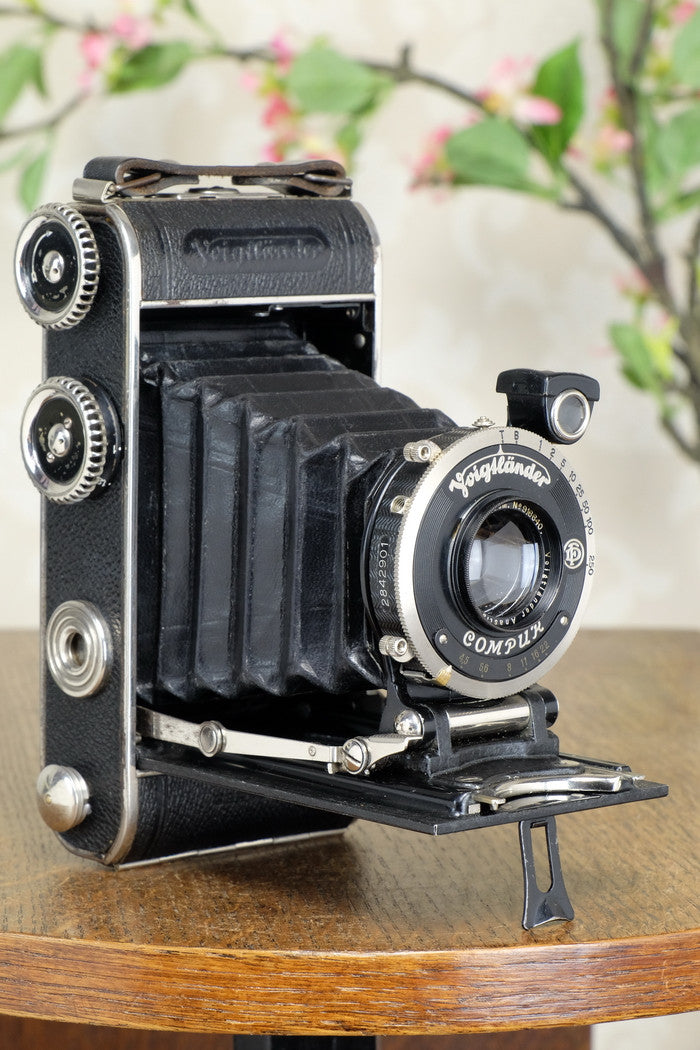 1932 Voigtlander Inos II 6x9 Folder, CLA’d, FRESHLY SERVICED! - Voigtlander- Petrakla Classic Cameras