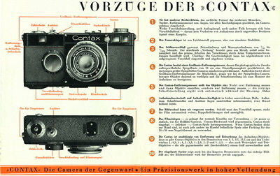 9 SUPERB Zeiss Ikon Contax I II III IIa IIIa manuals and much more, PDFs DOWNLOAD! - Zeiss-Ikon- Petrakla Classic Cameras