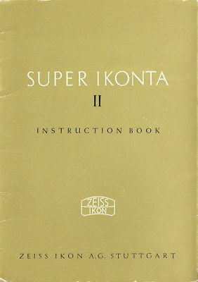 14 SUPERB Zeiss Ikon (Super) Ikonta manuals, PDFs DOWNLOAD! - Zeiss-Ikon- Petrakla Classic Cameras