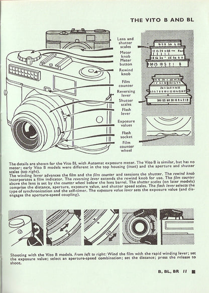 Voigtlander Vito Guide (Automatic, B, BL, BR, C, CD, CL, CLR, I, II, IIa, III). (Original) Free Shipping! - Voigtlander- Petrakla Classic Cameras