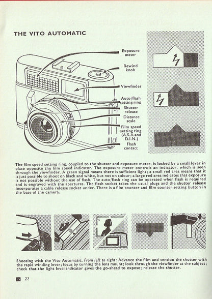 Voigtlander Vito Guide (Automatic, B, BL, BR, C, CD, CL, CLR, I, II, IIa, III). (Original) Free Shipping! - Voigtlander- Petrakla Classic Cameras