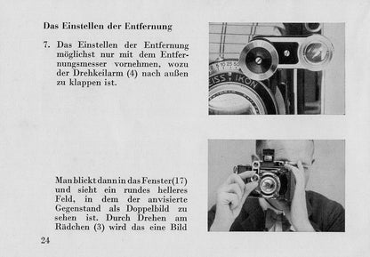 Gebrauchsanweisung zur Super Ikonta II (Dresden) (Original) Free Shipping! - Zeiss-Ikon- Petrakla Classic Cameras