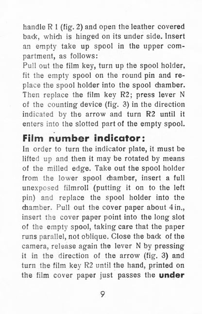 Instructions for use Roll-Op II (original) Rare, Free Shipping! - Plaubel- Petrakla Classic Cameras