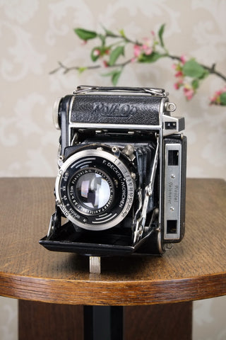 Excellent! 1939 PLAUBEL ROLL-OP! 6x4.5 COUPLED RANGEFINDER CAMERA. Freshly Serviced! - Plaubel- Petrakla Classic Cameras