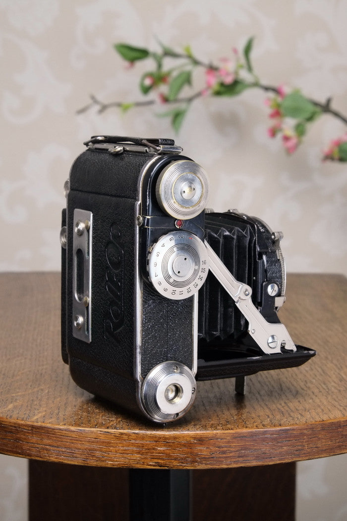 Excellent! 1939 PLAUBEL ROLL-OP! 6x4.5 COUPLED RANGEFINDER CAMERA. Freshly Serviced! - Plaubel- Petrakla Classic Cameras