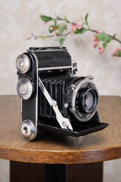 Excellent! 1939 PLAUBEL ROLL-OP! 6x4.5 COUPLED RANGEFINDER CAMERA. Freshly Serviced! - Plaubel- Petrakla Classic Cameras