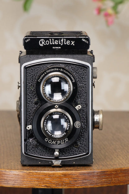 Superb! 1937 Old Standard Rolleiflex, Freshly Serviced, CLA’d - Frank & Heidecke- Petrakla Classic Cameras