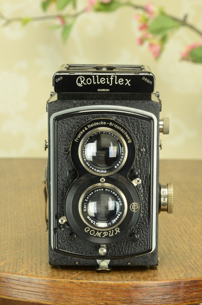 Superb! 1938 Old Standard Rolleiflex, Freshly Serviced, CLA’d - Frank & Heidecke- Petrakla Classic Cameras