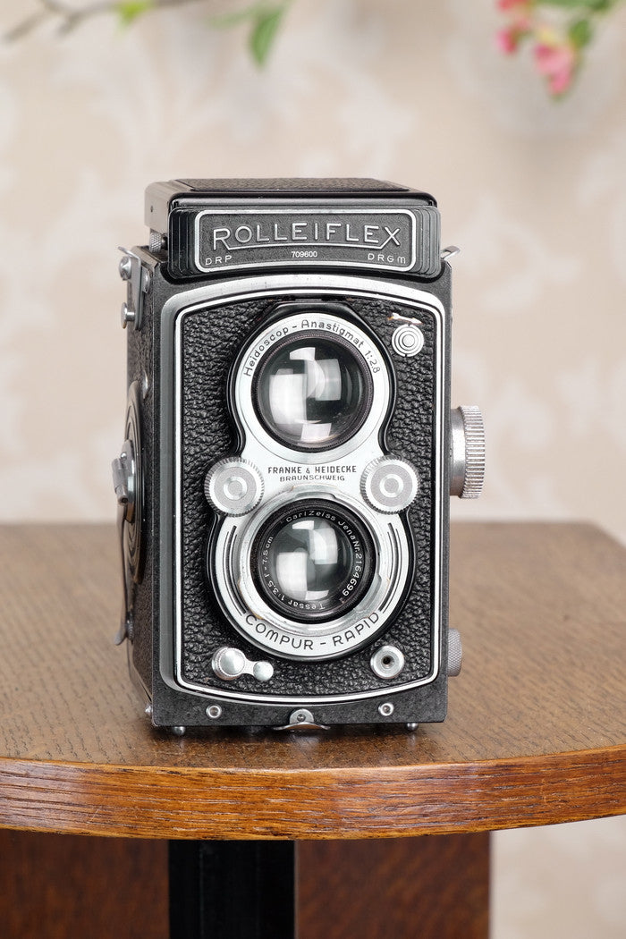 Superb! 1938 Rolleiflex Automat, Freshly Serviced, CLA’d - Frank & Heidecke- Petrakla Classic Cameras