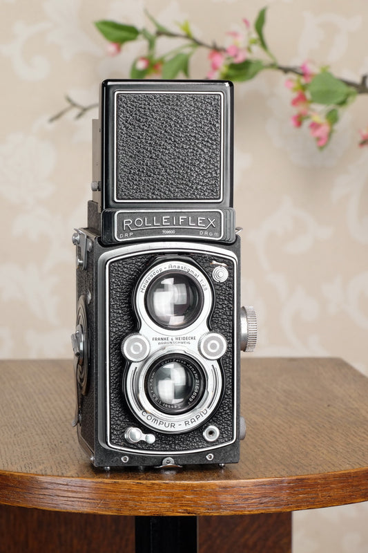 Superb! 1938 Rolleiflex Automat, Freshly Serviced, CLA’d - Frank & Heidecke- Petrakla Classic Cameras