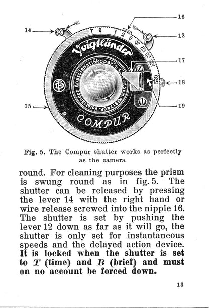 Voigtlander Superb Instruction book, PDF DOWNLOAD! - Voigtlander- Petrakla Classic Cameras