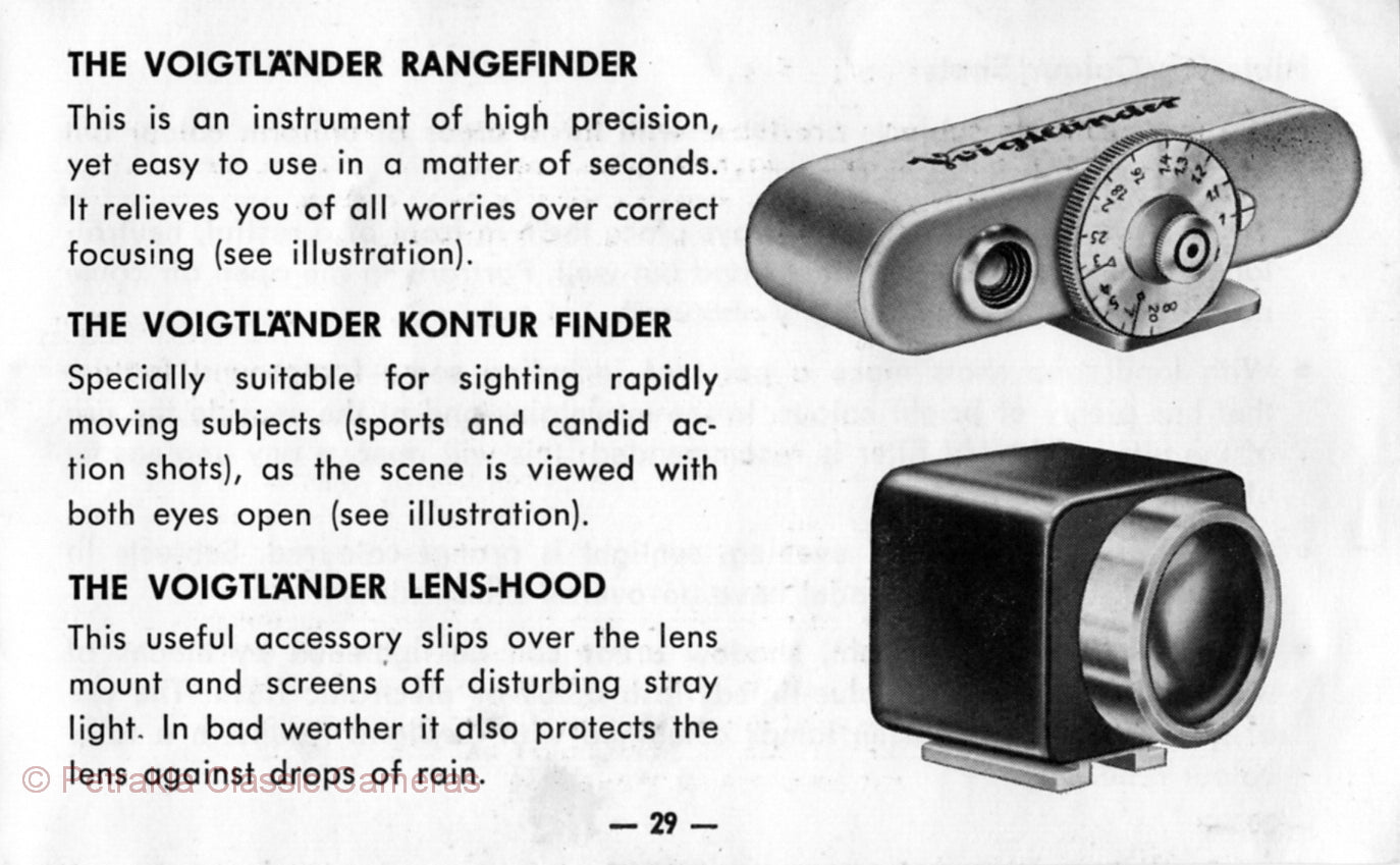 Voigtlander Vito B, Instructions for use. PDF DOWNLOAD! - Voigtlander- Petrakla Classic Cameras