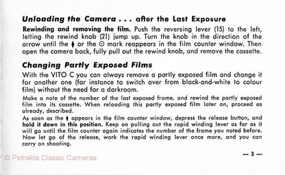 Voigtlander Vito C, Instructions for use. PDF DOWNLOAD! - Voigtlander- Petrakla Classic Cameras