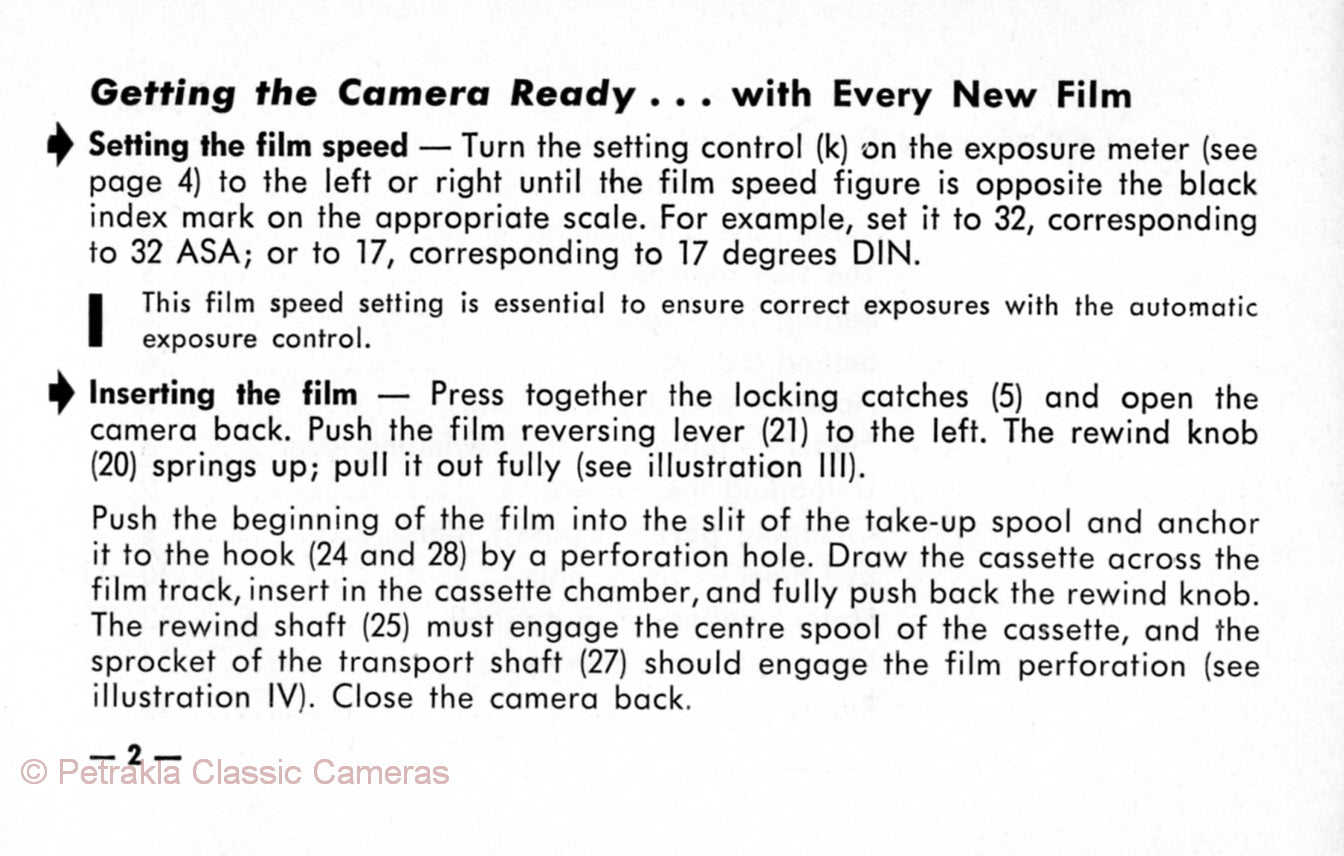 Voigtlander Vito CD, Instructions for use. PDF DOWNLOAD! - Voigtlander- Petrakla Classic Cameras