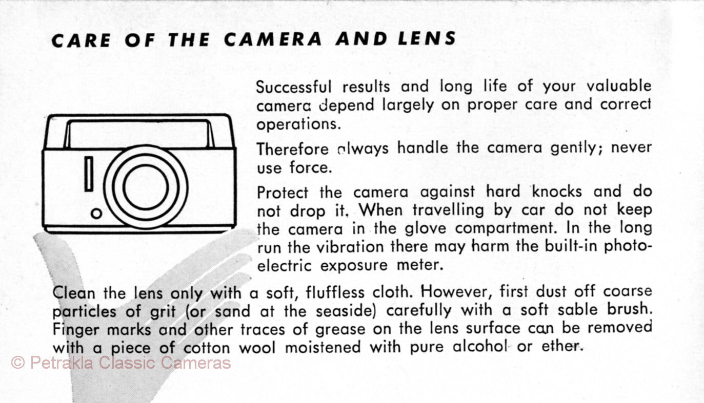 Voigtlander Vito CD, Instructions for use. PDF DOWNLOAD! - Voigtlander- Petrakla Classic Cameras