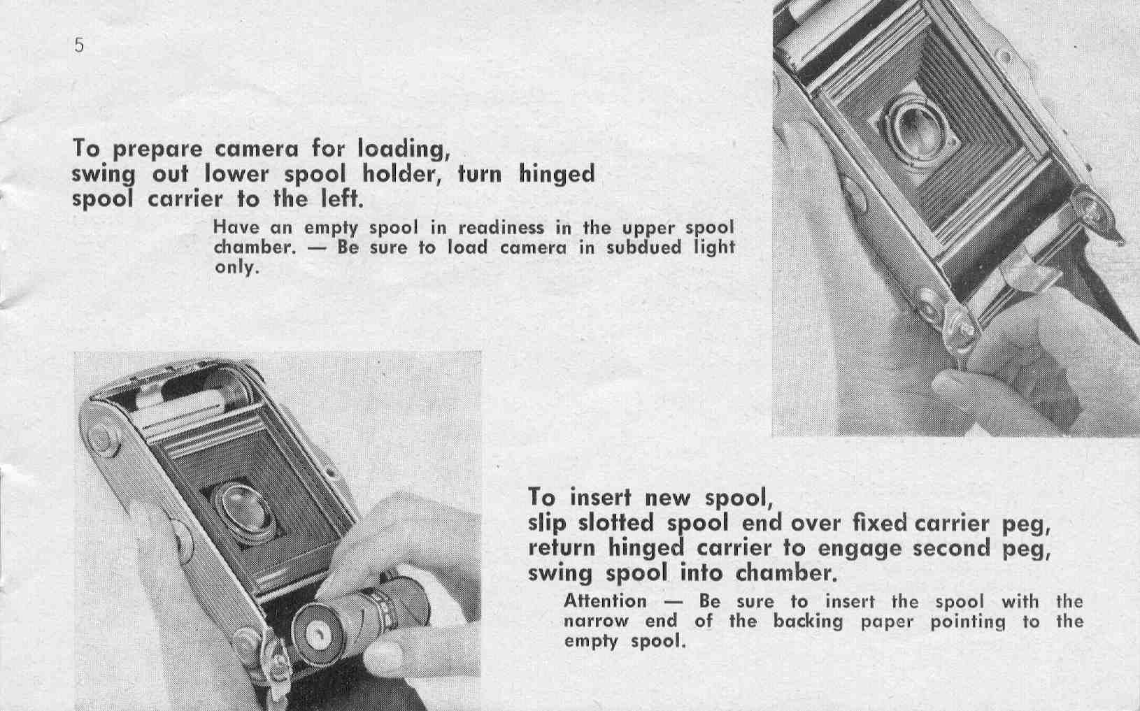 Agfa Isolette V, Directions for use. - Agfa- Petrakla Classic Cameras