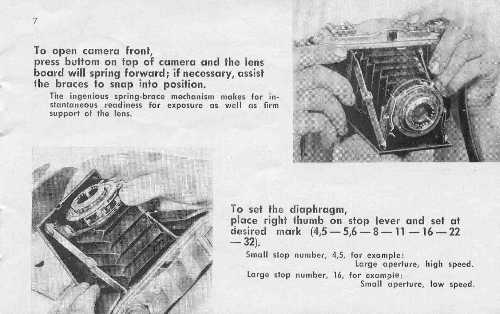 Agfa Isolette V, Directions for use. - Agfa- Petrakla Classic Cameras