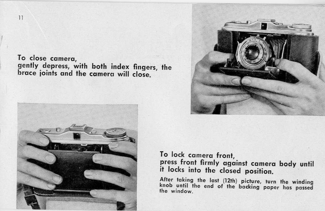 Agfa Isolette I, Directions for use. - Agfa- Petrakla Classic Cameras