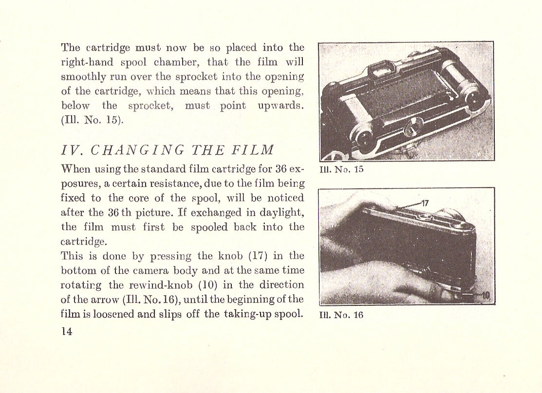 Instructions for using the Contax S & D, English, PDF DOWNLOAD! - Zeiss-Ikon- Petrakla Classic Cameras