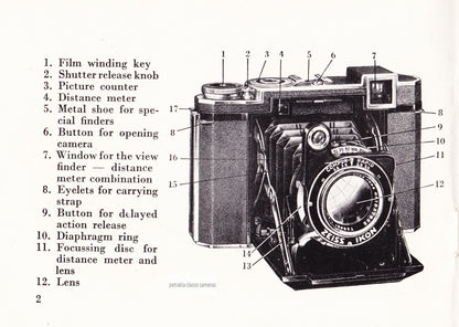 Super Ikonta B Instructions for use. PDF DOWNLOAD! - Zeiss-Ikon- Petrakla Classic Cameras