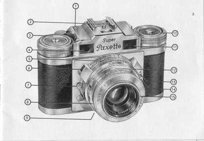 Braun Super Paxette II, Instruction book. - Braun- Petrakla Classic Cameras